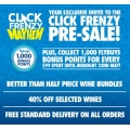 First Choice Liquor - Click Frenzy Mayhem: Minimum 50% Off Wine Bundles; 40% Off Selected Wines + Free Standard Delivery Storewide etc.