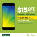  Woolworths Mobile - $15 Off a month off all 4GB Plans (Save $360 over 24 months)