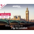 Skiddoo -  72HRS  Sale - Return Flights to London from Melbourne $954; Sydney $1068; Perth $953 (code)