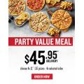 Pizza Hut - 4 x 11&#039;&#039; Large Pizzas + 4 Selected Sides $45 Delivered (code)! 3 Days Only