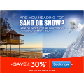 Hotels.com - Sand Or Snow Sale: Up to 60% Off Hotel Booking + Extra 10% Off Via App (code)