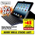  JB Hi-Fi - 60% Off Targus Keyboard Case for iPad, Now $43 + Free Delivery (Sign-Up Required)