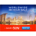 Hotels.com - One Day  World Wide Sale - Up to 50% Off Hotel Booking + 10% Off Master Card Holders (code)