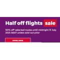 Virgin Australia - Half of Flights Sale: 50% Off Domestic Flights Fares - Fly One-Way from $55