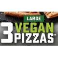 Dominos - 3 Vegan Pizzas $35.95 Delivered (code)! 2 Days Only