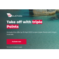 Velocity Frequent Flyer - Triple Velocity Points with Virgin Australia Domestic Flights