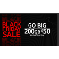 Vodafone - Black Friday Offer: Unlimited Talk &amp; Text 200GB Super Mobile Phone Plan $50/Month (Incld. 140GB Data)