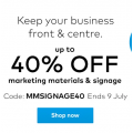 Vistaprint - 40% Off Marketing Material &amp; Signage (code)! Today Only