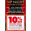 The Good Guys - VIP Night Sale: 10% Off Ticketed Prices &amp; More (code) - 4 P.M - 9 P.M, Today