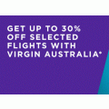 Virgin Australia - Up to 30% Off selected Domestic &amp; Up to 25% Off selected International Flights for American Express