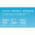 Virgin Australia - CLICK FRENZY: Up to 50% Off International Flight Fares (2 Days Only)