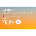 Virgin Australia - New Zealand Sale - Flights from $189 (24 Hours Only)
