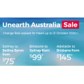 Virgin Australia - Click Frenzy Unearth Australia Sale: Domestic Flights from $75 e.g. Sydney to Ballina Byron $75
