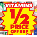 Chemist Warehouse - 50% Off Selected Big Brand Vitamins