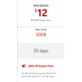Vodafone - $30 30GB SIM Starter Kit $12 (Incld. 20GB Bonus Data)
