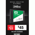Shopping Express - WD Green 240GB 545MB/s 3D NAND SATA 2.5&quot; SSD $45 + Delivery (Was $139)