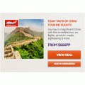 Webjet - Travel Frenzy: 9 Day China Tour Inc. Flights $666/Person (Was $2187) / 14 Day China Tour Inc. Flights $1499/Person