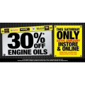 Autobarn - 30% Off Engine Oil &amp; Super Charge Batteries - Sat, 20th Jan (In-Store &amp; Online)