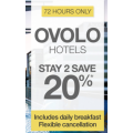 Webjet - Stay 2 Nights &amp; Save 20% Off Ovolo Hotels - 72 Hours Only
