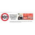 Coles - 10% Off The Restaurant Choice, Webjet &amp; Red Balloon Gift Cards