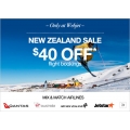 Webjet - 72 Hours Flight Sale: $40 Off Flights to New Zealand (code)