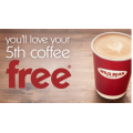 BPA - FREE 5th Coffee with Wild Bean Cafe loyalty card