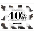 40% Off All Full Priced Giovanna @ Mathers! One Week Only! 