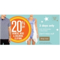 BIG W- 20% Off Womens, Mens &amp; Childrens clothing + More Deals (3 Days Only)