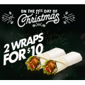 Red Rooster - Christmas Day 11 Special: 2 Wraps for $10 (code)! Ends Sun 15th Dec