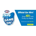 Thrifty - AFL Season 2017 Special: 10% Off Car Rental (code)