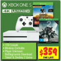 JB Hi-Fi - Xbox One S 1TB Console + PlayerUnknowns B&#039;attlegrounds + Destiny 2 for $359