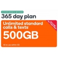KOGAN - Buy One Get One Free Unlimited Talk &amp; Text 500GB 365 Day Plan, now $300