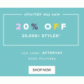 The Iconic - AfterYAY Day - 20% OFF 20,000+ Styles (code)