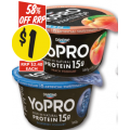 NQR - Danone Yopro Yoghurt 160g Varieties $1 (Was $2.4)
