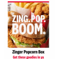KFC - Zinger Popcorn Box $12.95 (All States)
