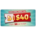 Village Cinemas Special (Geelong, Victoria) - 5 Movie Tickets (eVouchers) for $40 ($8 each)