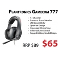 Plantronics Gamecom 777 Gaming Headset - $65 Only