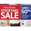 Forty Winks - Australia Day Stocktake sale - Up to 50% off a range of big brand mattresses, kids beds and more Ends 26th Jan