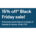 eBay Black Friday 2021 Sale: 15% Off Orders (code)! Max. Discount $300