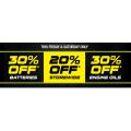 Autobarn - 2 Days Sale: 20% Off Storewide / 30% Off Batteries &amp; Engine Oils (Fri 23rd &amp; Sat 24th July)