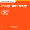 Jetstar - Friday Fares Frenzy: Domestic Flights from $25 + Fly to New Zealand from $293 Return