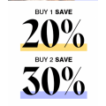 Hush Puppies - Flash Sale: Buy 1 Save 20% &amp; Buy 2 Save 30% on Full Price Footwear 