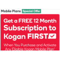 Kogan - FREE 1 Year of Kogan First with Kogan Mobile Plans