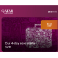 Qatar Airways - 4-Day Travel Event for International Flights - Online Only (Travel Dates: 13th July 2021 - 30th June 2022)