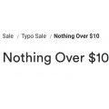 Typo - Nothing over $10 Clearance ($10 Backpacks, 5 for $10 Accessories, Stationary from $1)