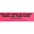 ASOS 50% off over 7,000 styles (code) including Sale items (already up to 70% off)