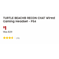 TURTLE BEACH® RECON CHAT Wired Gaming Headset $1 Only (Was $29.99) - Available selected stores only