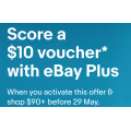 eBay: Spend $90 and Receive a $10 Voucher for eBay Plus members 