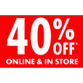 Bonds 40% off Sitewide (Both online and in-store) - Ends 28/06/2022