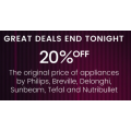 Myer Tuesday Sale - 20% off Selected Appliances (Philips, Sunbeam, Breville, Nutribullet &amp; more) - Today